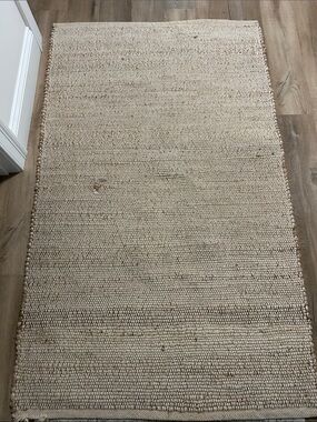NuLoom 3”x 5” Neutral Handwoven Jute Rug - Natural Beige